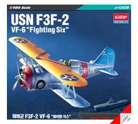 Academy 1/48 USN F3F-2 VF-6 "FIGHTING SIX" Kit modello hobby US Navy Toy #12326