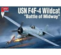 Academy 1/48 USA F4F-4 Wildcat Battle of Midway Plastic Model 12355 (aereo)