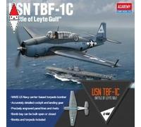 Academy 12340 1/48 US Navy TBF-1C Avenger Battaglia di Leyte Modello in plastica