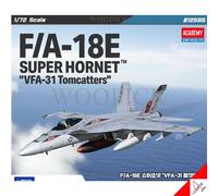 ACADEMY 1/72 F/A-18E SUPER HORNET "VFA-31 Tomcatters Air Force Model Kit #12595