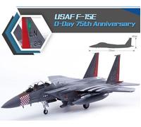 ACADEMY 1/72 KIT AEREO MILITARE USAF F 15E D DAY 75TH ANNIVERSARY MODELLINO AUTO