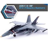 ACADEMY 1/72 KIT AEREO USN F/A 18F VFA 2 BOUNTY HUNTERS MODELLINO AUTO STATICO