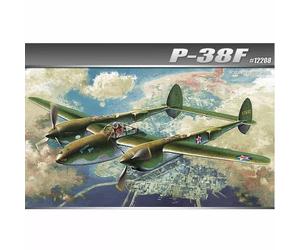 Academy #12208 1/48 P-38F Lightning Glacier Girl Plastic Model Kit - Legendary W