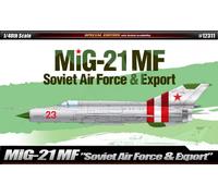 Academy #12311 1/48 MiG-21MF Soviet Air Force & Export Plastic Model Kit - Le...