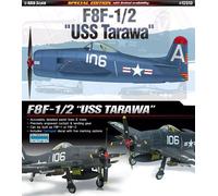 Academy #12313 1/48 F8F-1/2 USS Tarawa Plastic Model Kit - US Navy Carrier-Bas