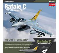 Academy #12346 1/48 Rafale C "EC 1/7 Provence 2012" Plastic Model Kit - Modern F