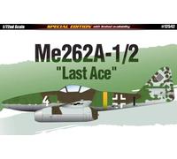 Academy #12542 1/72 Me 262A-1/2 "Last Ace" Aircraft Plastic Model Kit - WWII