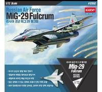 Academy #12552 1/72 Russian Air Force MiG-29 Fulcrum Plastic Model Kit - Modern