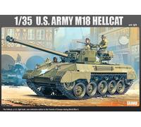 Academy #13255 1/35 U.S. Army M18 Hellcat Light Tank Plastic Model Kit - WWII