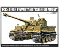 Academy #13264 1/35 Tiger I WWII Tank "Exterior Model" Plastic Model Kit