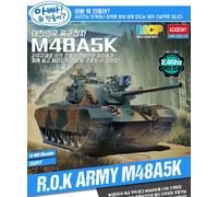 Academy #13317 1/48 ROK Army M48A5K Radio Control Plastic Model Kit-Modenizzato