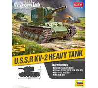 Academy #13506 1/35 URSS KV-2 Heavy Tank Plastic Model Kit - Iconic WWII Soviet