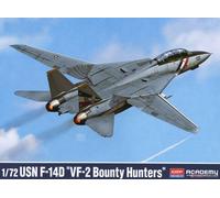 ACADEMY ACD12590 USN F-14D VF-2 BOUNTY HUNTERS KIT 1:72 Modellino