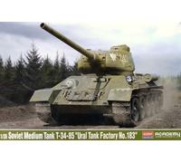 ACADEMY ACD13554 SOVIET MEDIUM TANK T-34-85 URAL TANK FACTORY No.183 KIT 1:35 M