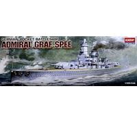 Academy Kit da Montare in Scala Compatibile con German Pocket Battleship Admiral GRAF SPEE Kit 1:350 ACD14103
