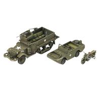 ACADEMY M3 U.S. Half Track & 1/4t Amphibian Vehicle 1:72 (japan import) [Toy] (japan import)