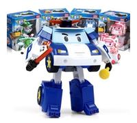 Academy Robocar POLI 5-Inch Transforming Robot Poli DELUXE - Enhanced Police Car