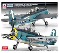 Academy TBM-3" USS Bunker Hill Airplane Model Building Kit, Navy