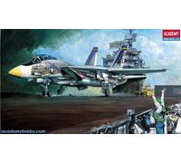 ACADEMY U.S. NAVY FIGHTER F-14A TOMCAT- MODELO IN PLASTICA DA COSTRUIRE - 12253