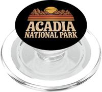 Acadia National Park Vintage Montagna Tramonto Maine Escursioni PopSockets PopGrip per MagSafe
