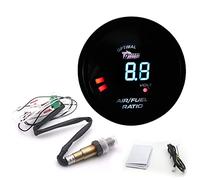 ACAGALA 2 in 1 metro 52 mm Narrow Band Digital Air Fuel Ratio Gauge Kit 12 V Auto Volmetro con sensore O2 ossigeno Auto Modifica Accessori