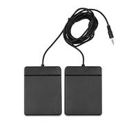 ACAGALA 3,5 mm Interface Compact Sustain Pedal Universal Dual Pedal for Musical Instruments Portable Folding Piano Electronic Keyboard Electronic Foldable Drum