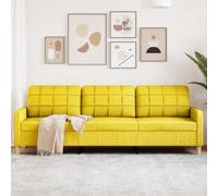 ACAGALA Divano a 3 posti, comodo divano a 3 posti, divano in tessuto, mini gambe in legno + telaio in metallo, moderno divano piccolo, per soggiorno, camera da letto, home cinema, camera degli ospiti