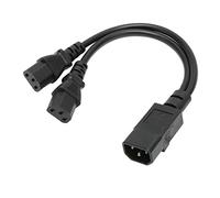 ACAGALA IEC320 C14 fino a 2 X C13 Femmina Y Splitter -Cavo di alimentazione 1 in 2 Out 2500 W 10a 250 V Cavo di prolunga per monitor LCD