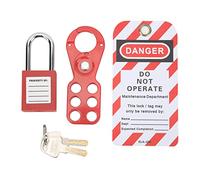 Acagala Lockout Tagout Kit con sicurezza HaSP Padlock Loto Tag Keys Manipolazioni per dispositivi industriali (1 in/25 mm)