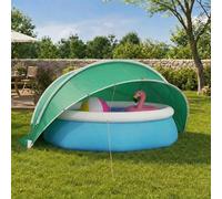 ACAGALA Pool-Dome - Tenda pieghevole per piscine rotonde, impermeabile e resistente ai raggi UV, montaggio rapido con accessori, 430 x 430 x 210 cm, blu