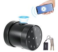 ACAGALA Serratura intelligente 5 in 1 per sbloccare, accesso senza chiavi, pomello biometrico con tastiera, app BT Tuya, telecomando, password, impronte digitali, serratura con scheda IC