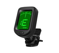 ACAGALA T-02 - Sintonizzatore digitale cromatico clip-on, display LCD, mini sintonizzatore per chitarra acustica, ukulele, violino