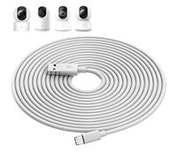 ACAGET 10M Cavo Micro USB per XIAOMI Camera 2K/Pro per Mi 360°Camera(1080p) | Cavi di Prolunga di Alimentazione Telecamere Sicurezza per XIAOMI Mi/YI/CloudCamera,Wyze/Nest/Arlo Q/Furbo Dog Cam,Bianco