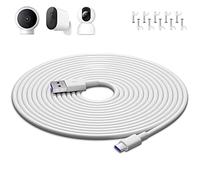 ACAGET 10M Cavo USB Type-C Extra Lungo per Mi Camera 2K Magnetic Mount | Cavi di Prolunga di Alimentazione Telecamere di Sicurezza Cavo USB TipoC per Mi Wireless Outdoor Security Camera 1080p Bianco