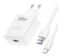 ACAGET 35W Caricabatterie per Super-Charge per HONOR 400 Lite 5G 200 90Lite | Cavo di ricarica 1M USB C Adattatore di alimentazione per HONOR Magic6 5 4 3Lite Pro 80Lite X7d X8b X8c X6b X8a X7b Pad 9 X9a
