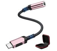 ACAGET Adattatore USB C Jack 3.5mm per Samsung A16 A17 A37 A57 A26 S26Ultra | Adattatore USB C per Cuffie USB C Adattatore Chip DAC Audio da USB C a jack 3,5mm per iPhone 17 Air 16e 15 Pro Max Pixel10 9a