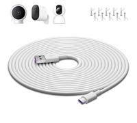 ACAGET Cavo USB Type-C 10M Extra Lungo per Mi Camera 2K Magnetic Mount,Ca Bianca