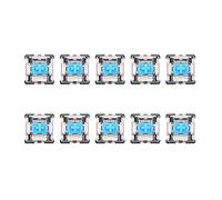 Acahhotxx 10Pcs 3Pin Tastiera Meccanica Interruttore Blu per Cherry MX Switch Tastiera Tester Kit Meccanica Tastiera Computer Interruttore Portachiavi Staffa Gamba Chiave Estrattore PC Laptop Gaming