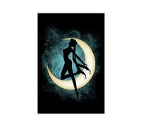 acalur Japanisches - Poster su tela, motivo: Sailor Moon (22), decorazione artistica da parete per soggiorno, camera da letto, 50 x 75 cm