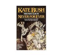 acalur Poster su tela con copertina di album "Never for Ever" di Kate Bush, decorazione artistica da parete per soggiorno, camera da letto, 30 x 45 cm