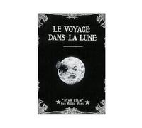 acalur Poster su tela del film Le Voyage Dans La Lune, decorazione artistica da parete per soggiorno e camera da letto, 40 x 60 cm