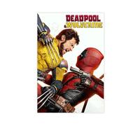 acalur Stampa artistica da parete su tela, motivo: Deadpool & Wolverine, decorazione artistica da parete per soggiorno e camera da letto, 40 x 60 cm