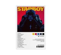 acalur The Weeknd Starboy - Poster su tela, decorazione per camera da letto, ufficio, stanza, regalo, 40 x 60 cm