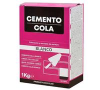 ACAN Tradineur - Cemento colla in polvere, posa, incollaggio e fissaggio di piastrelle, superfici orizzontali e verticali, interni ed esterni, prodotto in Spagna (bianco, 1 kg)