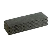 Acan Tradineur - Confezione da 6 piatti in ardesia rettangolare, vassoio per ospitalità, servizio e degustazione, canto rustico, tavola in pietra naturale per servire snack - 30 x 10 cm