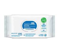 Acan Tradineur Salviette umidificate con lozione XXL, pulizia del corpo per adulti, usa e getta, biodegradabili, morbide, idratanti, arricchite con aloe vera e camomilla, 60 pezzi