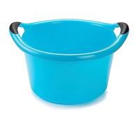 ACAN Tradineur - Secchio, Barile, Vasca Multiuso - Fabbricato in plastica - Prodotto e Utensile per la Pulizia - Forma Rotonda con Maniglie - Capacità di 15 litri - diametro 39,5 cm - Colore Blu