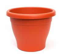 Acan Tradineur - Vaso in plastica per piante, modello mediterraneo, 30 cm, marrone