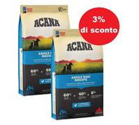 Acana Heritage Adult Dog 2x11,4kg - 3% di sconto in un set