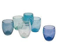 Acapulco Marea Set 6 bicchieri acqua 300 ml in pasta di vetro soffiato